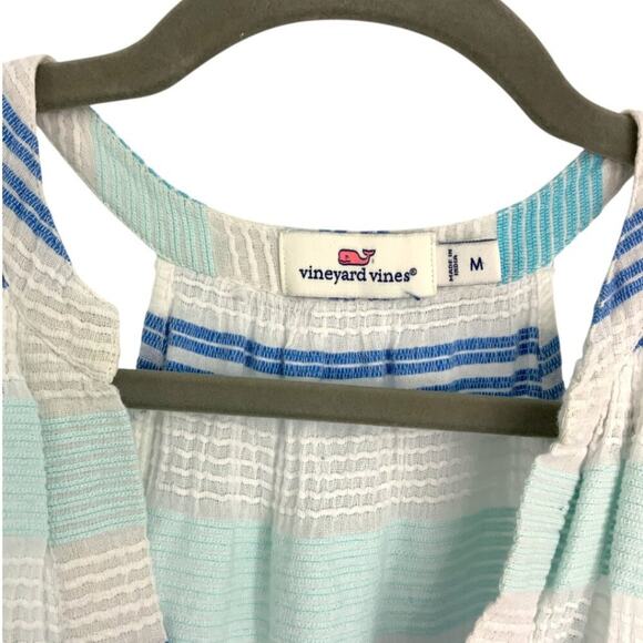Vineyard Vines 100% Cotton Lightweight Striped Trapeze Sundress Size Medium - Picture 3 of 6
